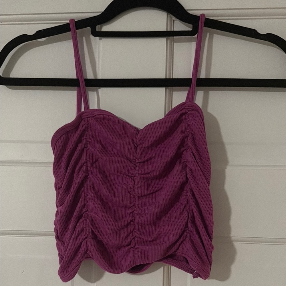 Urban Outfitters Magenta Ruched Camisole